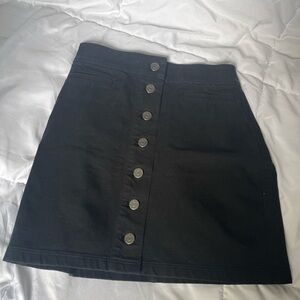 Wilfred Black A-line Mini Skirt Casual